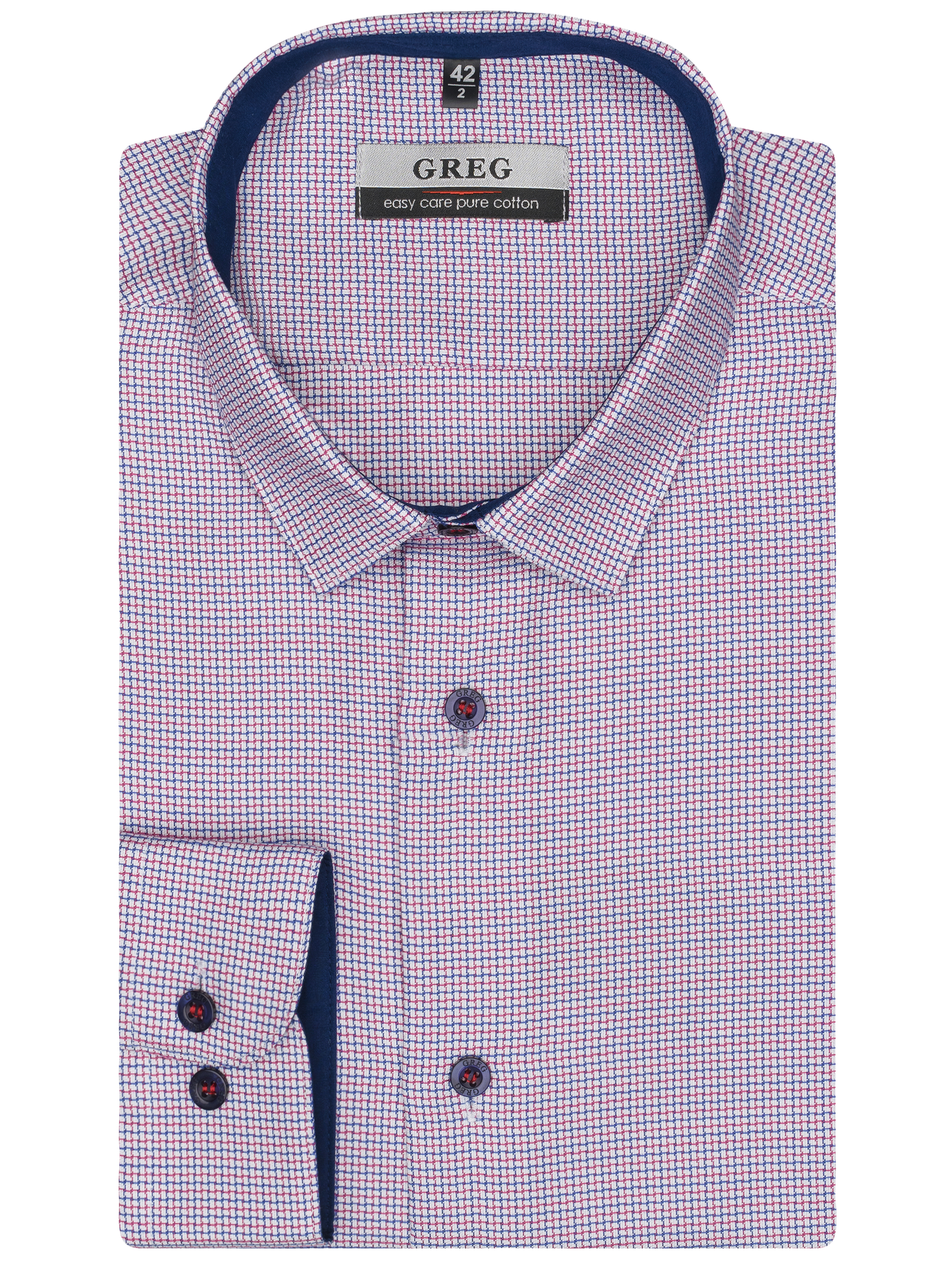 Сорочка мужская длинный рукав GREG 164/131/973/Z/1_GB