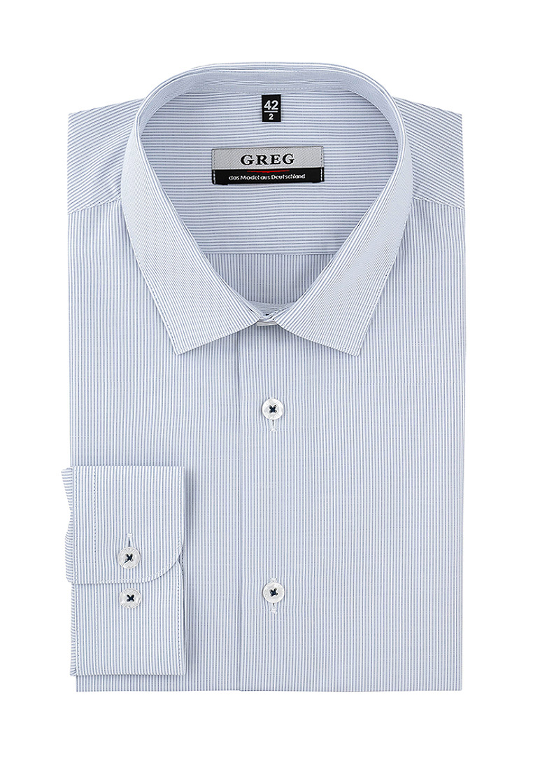 Сорочка мужская длинный рукав GREG 121/239/MAK/ZN