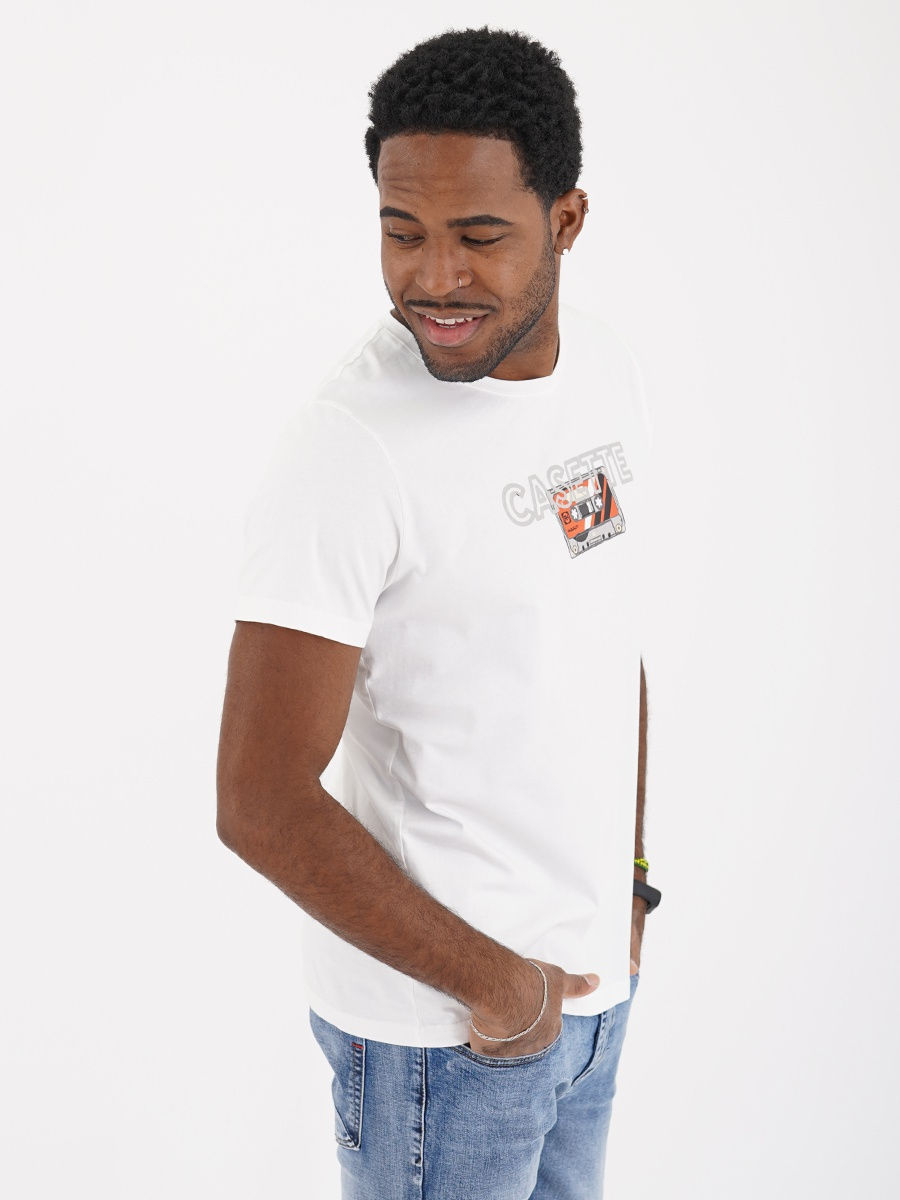 Белая футболка Casette