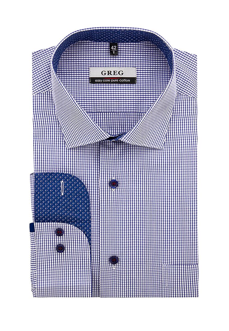 Сорочка мужская длинный рукав GREG 124/131/3078/Z/1p_GB