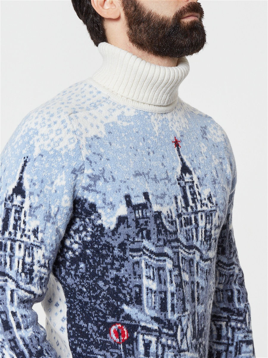 Свитер с московским пейзажем Pulltonic