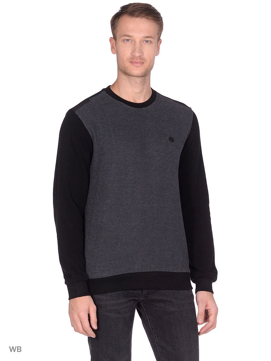 Свитшот TONY MONTANA серый с черными рукавами 9587124