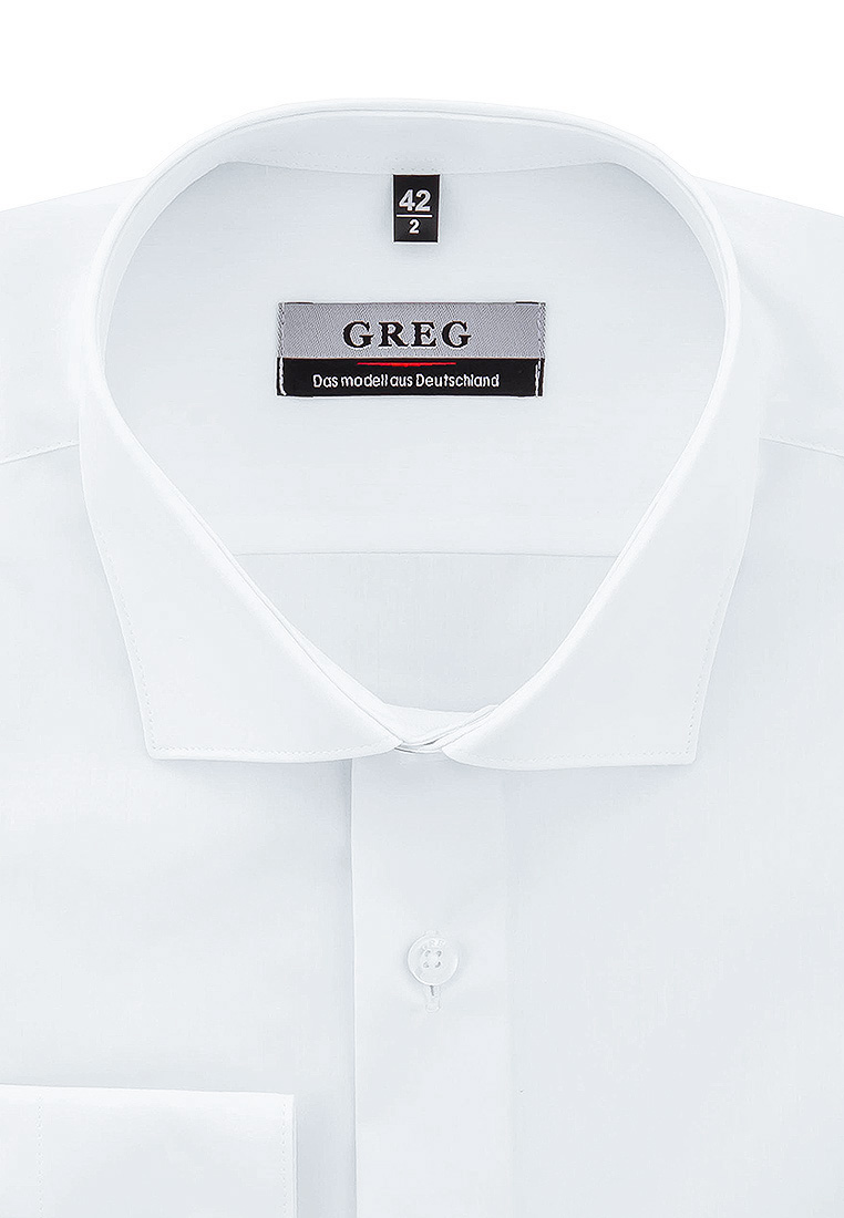 Сорочка мужская длинный рукав GREG 100/199/WHITE_GB