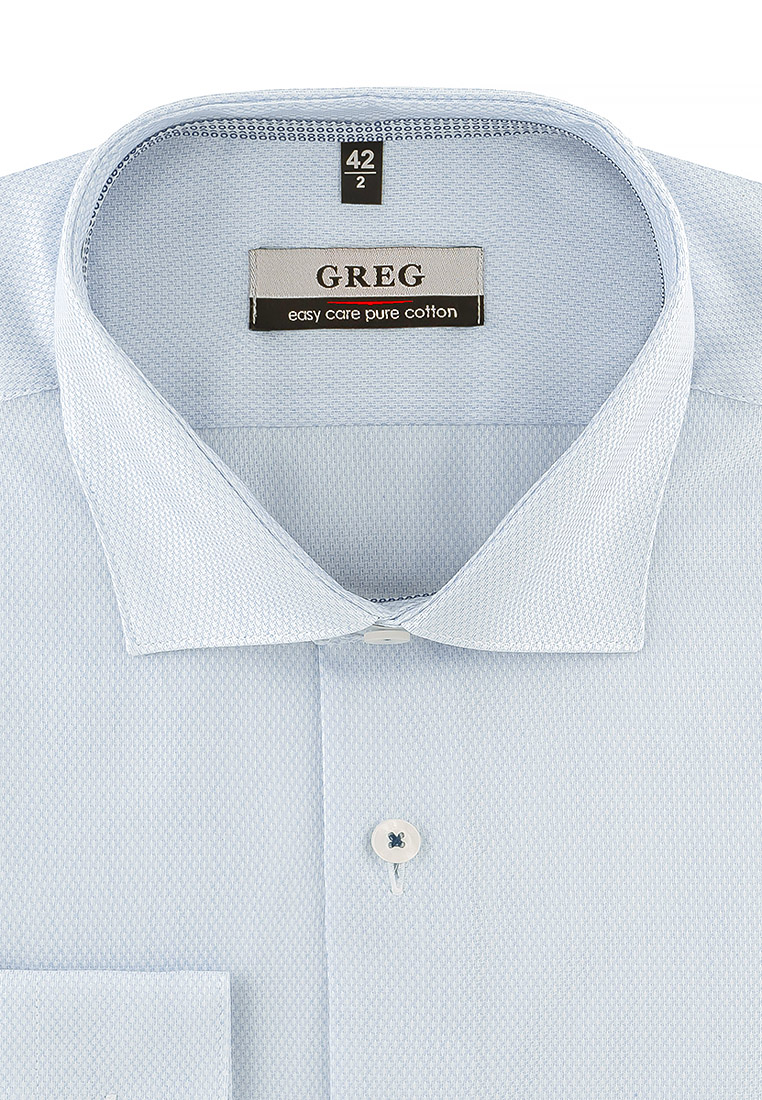Сорочка мужская длинный рукав GREG 203/131/8124/ZV/1p