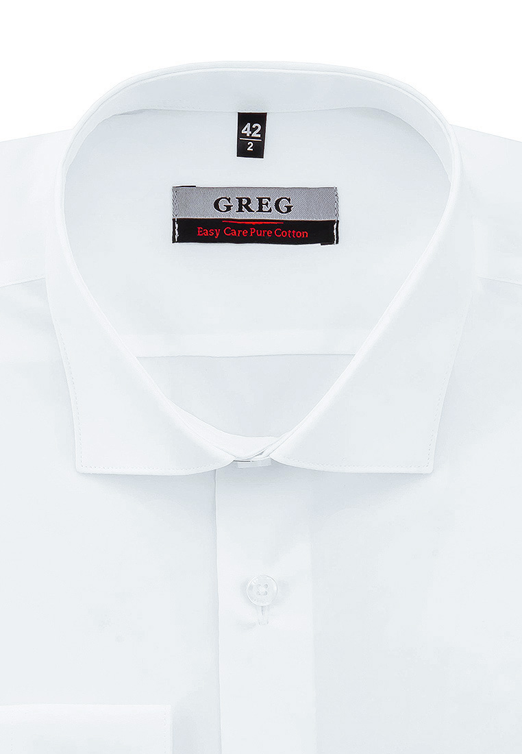 Сорочка мужская длинный рукав GREG 100/131/WHITE/Z