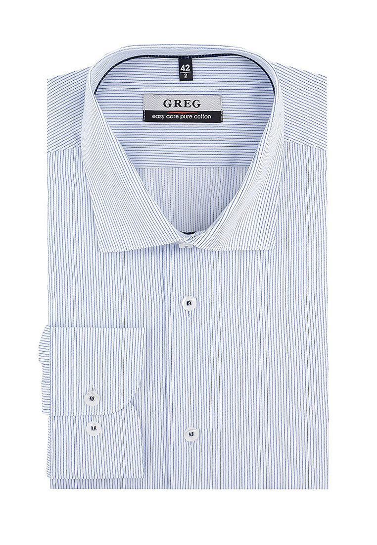 Сорочка мужская длинный рукав GREG 121/191/8843/1p_GB