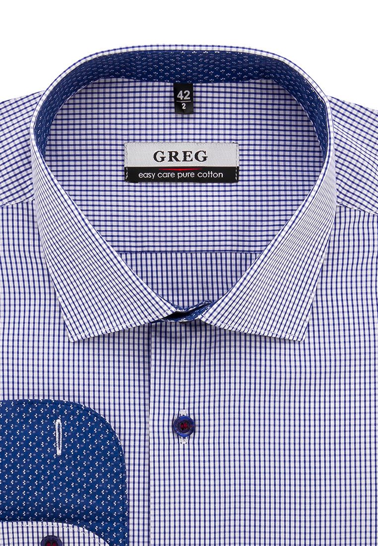 Сорочка мужская длинный рукав GREG 124/131/3078/Z/1p_GB