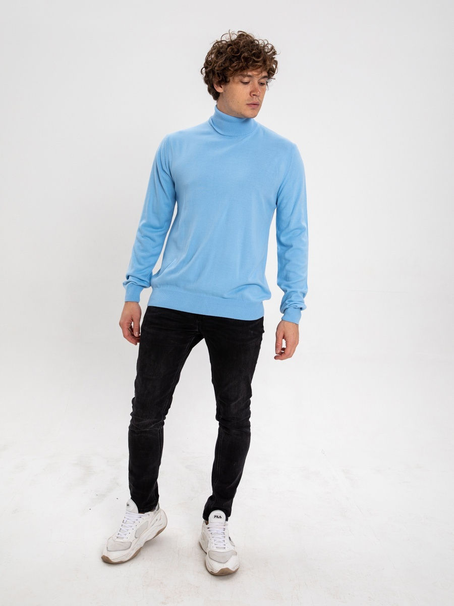  Мужская водолазка  однотонная