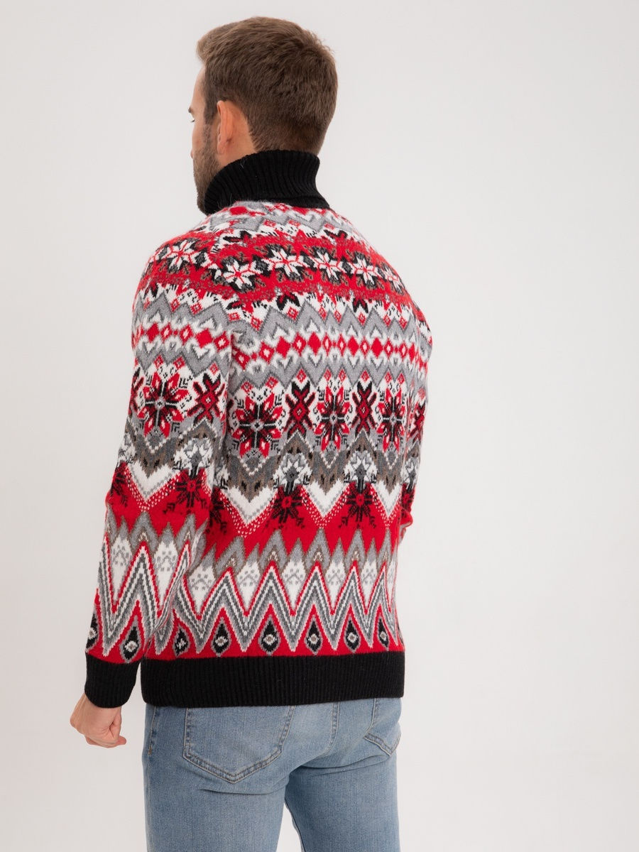 Мужской свитер шерстяной