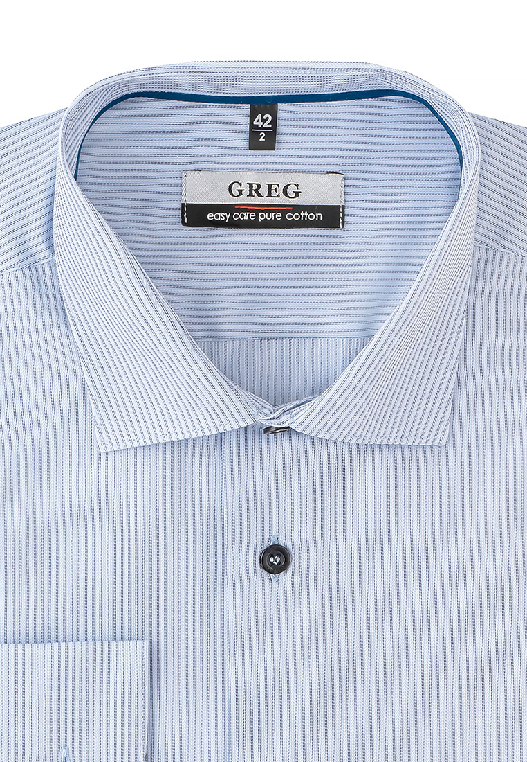 Сорочка мужская длинный рукав GREG 211/131/8001/Z/1p_GB