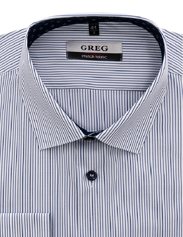 Сорочка мужская длинный рукав GREG 121/237/141/ZN/1 STRETCH_GB