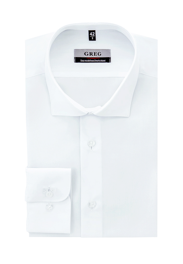 Сорочка мужская длинный рукав GREG 100/199/WHITE/Z