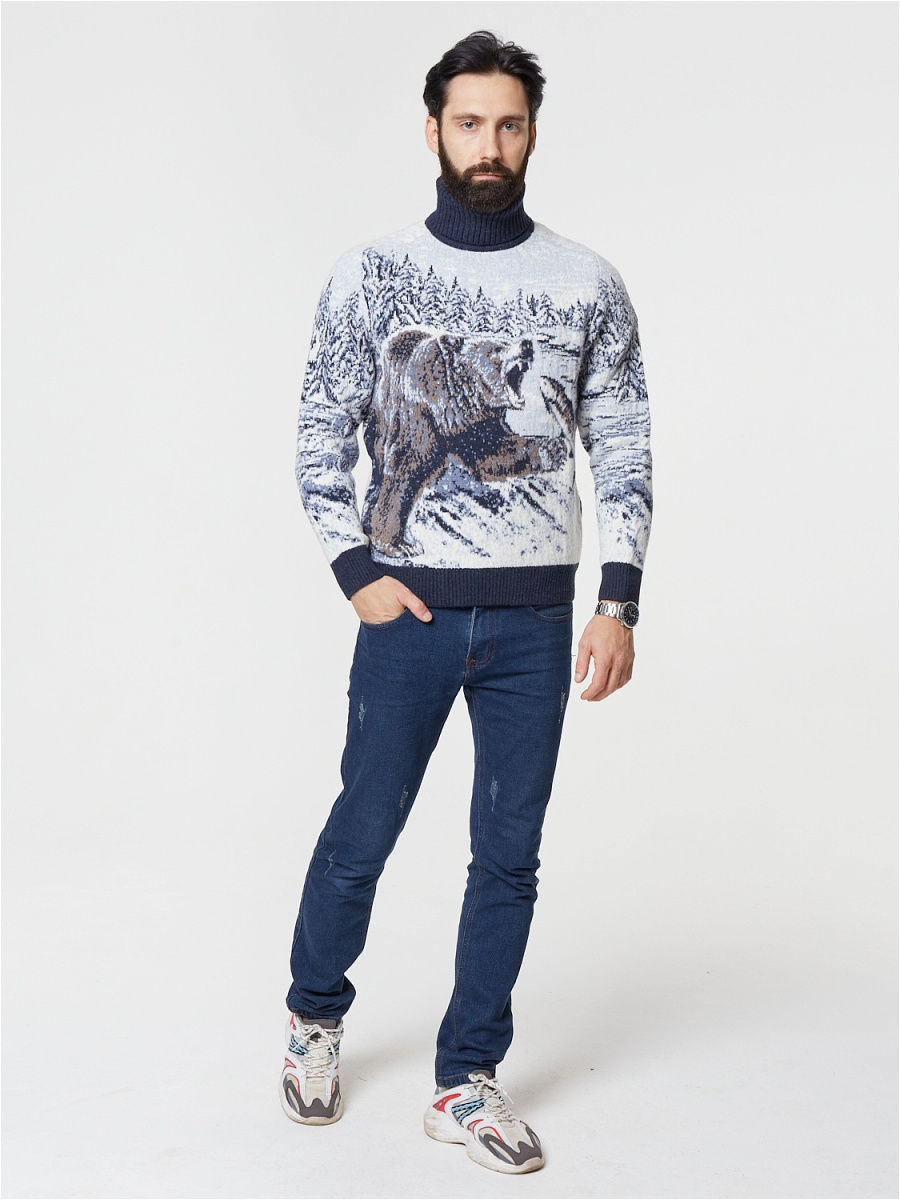 Свитер с медведем Pulltonic