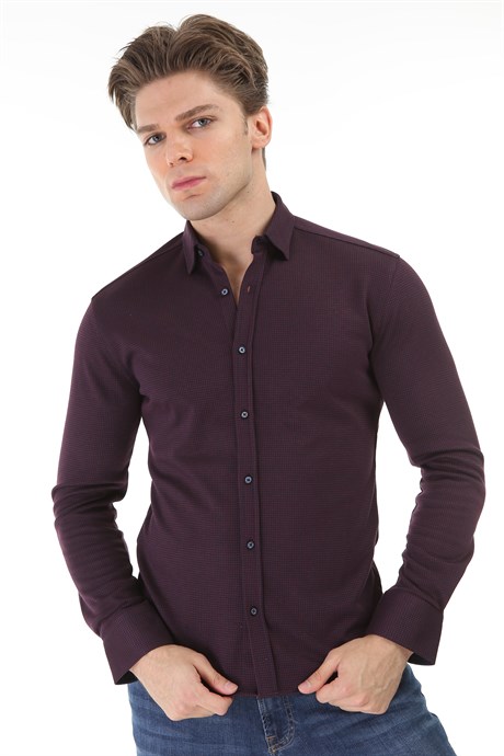 Мужская рубашка большого размера Узорчатый