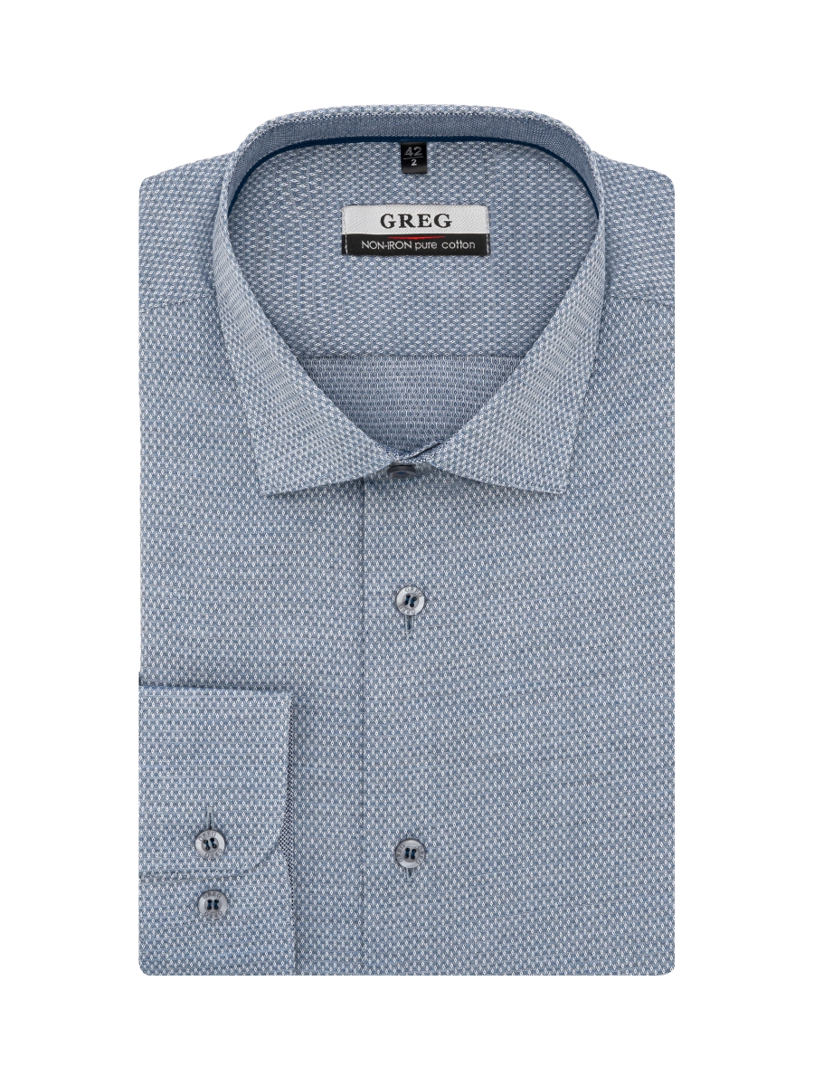 Сорочка мужская длинный рукав GREG 323/131/8674/Z/1p_GB