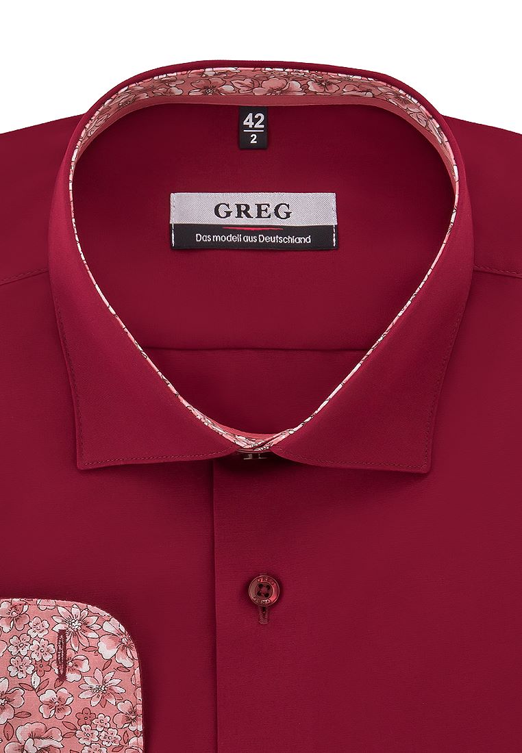 Сорочка мужская длинный рукав GREG 630/139/CH/Z/1
