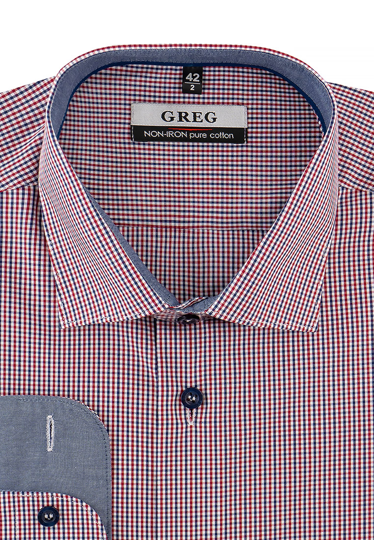 Сорочка мужская длинный рукав GREG 624/131/5571/Z/P/1p_GB