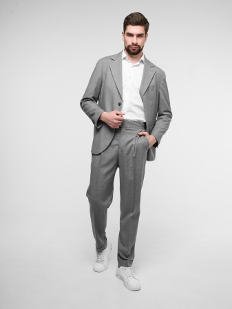 Костюм оверсайз светло-серый