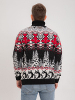  Мужской свитер норвежский узор