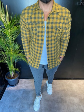 Толстые клетчатые рубашки