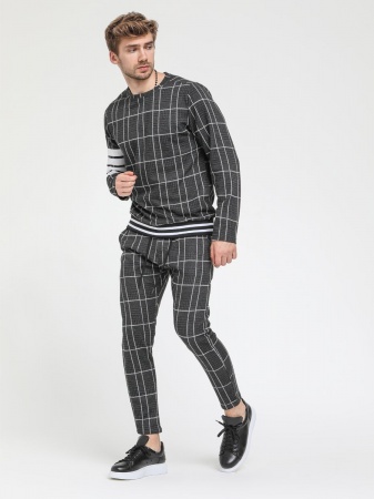 Брюки трикотажные серые