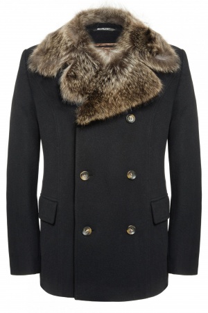 Полупальто с мехом