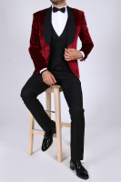 Мужской костюм Kadife Slimfit Damatlik