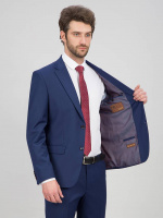 Костюм мужской классический двойка Classic fit с боковыми и нагрудным карманами