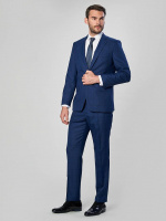 Классический мужской костюм двойка Classic fit синий