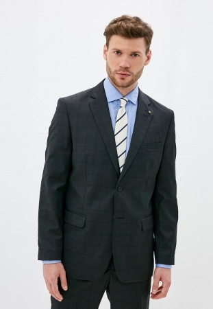 Классический костюм двойка Classic fit . Пиджак на две пуговицы, с боковыми и нагрудным карманами, по спинке две шлицы. Брюки без защипов с боковыми и одним задним карманом.