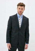 Классический костюм двойка Classic fit . Пиджак на две пуговицы, с боковыми и нагрудным карманами, по спинке две шлицы. Брюки без защипов с боковыми и одним задним карманом.