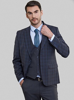 Костюм мужской классический Серый Classic fit