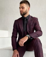 Мужской костюм тройка SIMONI MARIOTTI БОРДО-303541