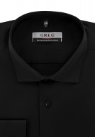 Сорочка мужская длинный рукав GREG 340/139/BLK/ZV