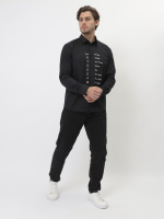 Сорочка мужская длинный рукав GREG 100/139/BLK/ZN/print