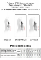 Сорочка мужская длинный рукав GREG 513/319/046