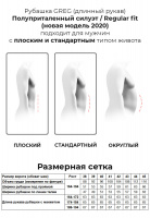 Сорочка мужская длинный рукав GREG 223/131/2294/ZN/1p