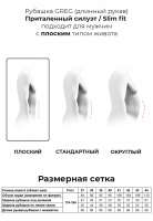 Сорочка мужская длинный рукав GREG 220/138/ZV/P STRETCH