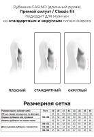 Сорочка мужская длинный рукав CASINO c111/157/180
