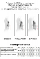 Сорочка мужская длинный рукав CASINO c210/157/064