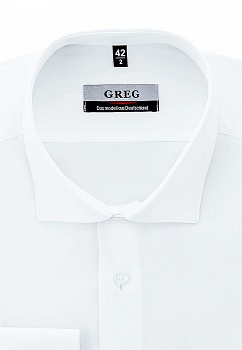 Сорочка мужская длинный рукав GREG 100/199/WHITE/ZV