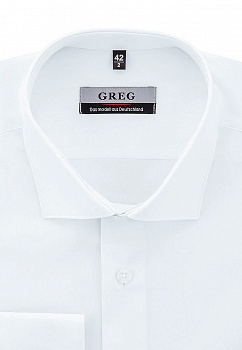 Сорочка мужская длинный рукав GREG 100/199/WHITE