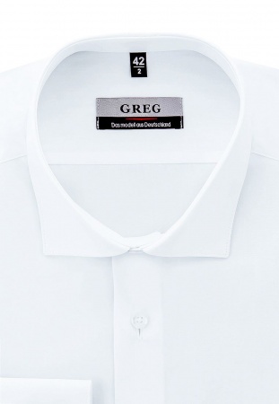 Сорочка мужская длинный рукав GREG 100/199/WHITE/Z_GB