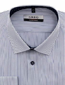 Сорочка мужская длинный рукав GREG 121/237/141/ZN/1 STRETCH_GB