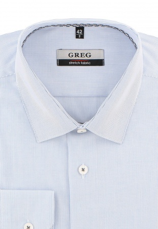 Сорочка мужская длинный рукав GREG 211/231/226/ZN/1p STRETCH
