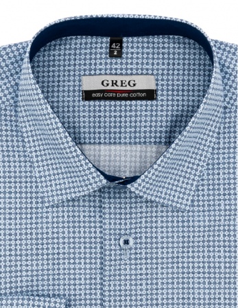 Сорочка мужская длинный рукав GREG 223/231/3407/Z/1