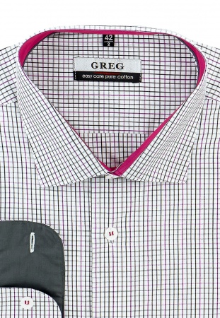 Сорочка мужская длинный рукав GREG 175/131/7332/Z/1p_GB
