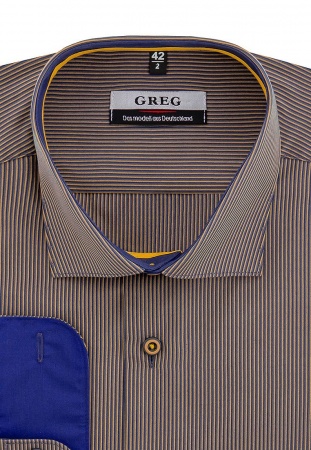 Сорочка мужская длинный рукав GREG 251/139/1033/Z/1p