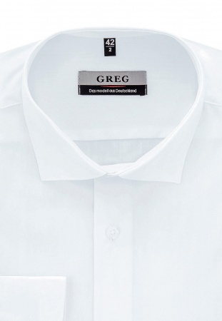Сорочка мужская длинный рукав GREG 100/139/WHITE/Z