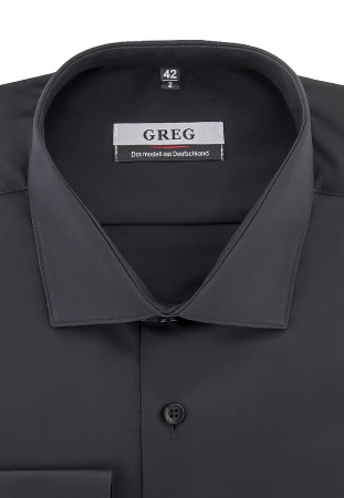 Сорочка мужская длинный рукав GREG 340/119/BLK_GB